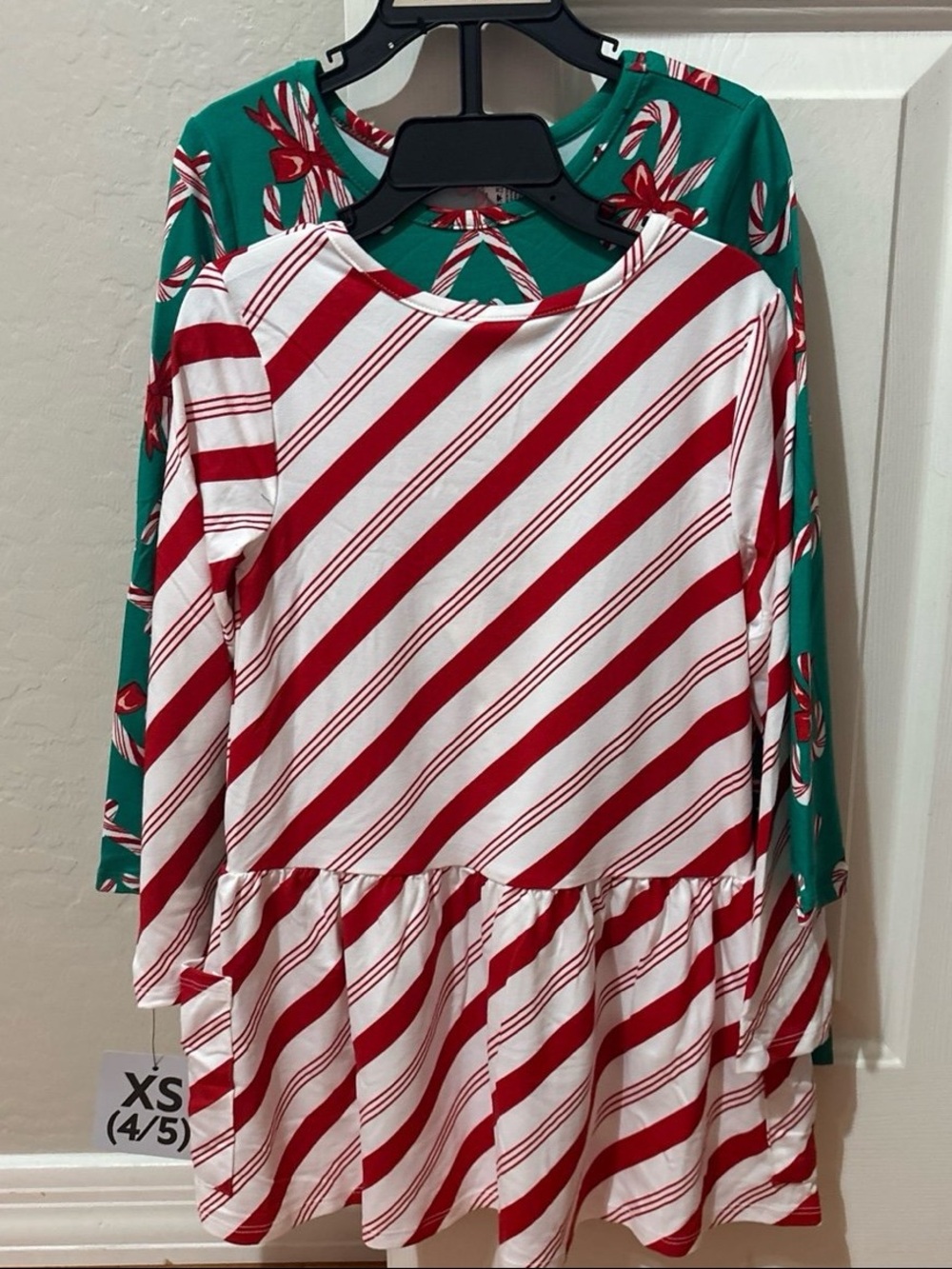 Kids Girls Long Sleeve Dress 2 Pack Size XS